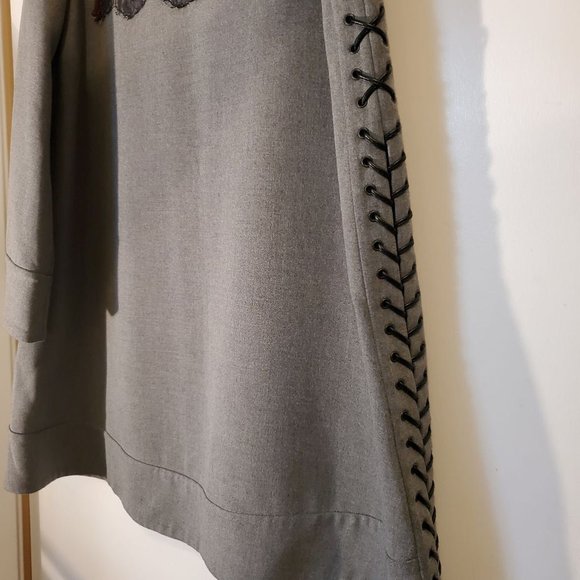 BCBGMAXAZRIA Runway Milenna Dress Grey/Wine Color Size XS $598 - Picture 9 of 13